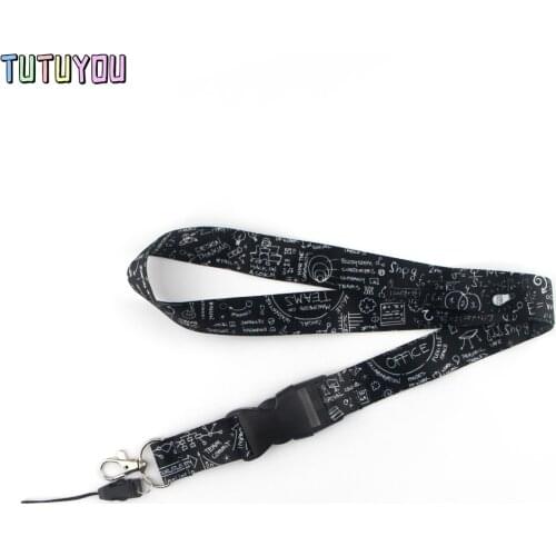 PC1700 Mathematical Equations Key Chain Lanyard Gifts For Child Students Friends Phone USB Badge Holder Necklace