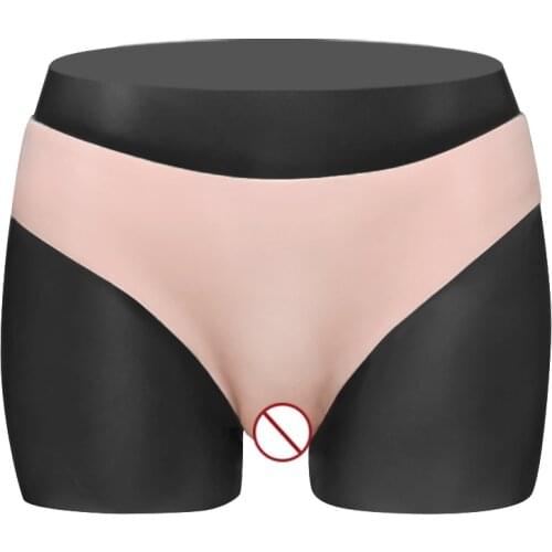 KUMIHO Realistic Silicone Panties Pussy Pants Sexy Fake Vagina Form Crossdresser Transgender Shemale Dragqueen Cosplay Gays