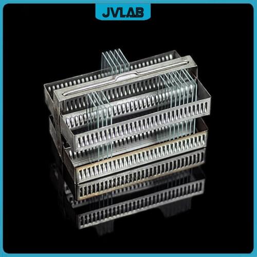 Stainless Steel Staining Rack For 60 Slides Stainless Steel Slides Staining Trays Basket Resistant Acid And Alkali
