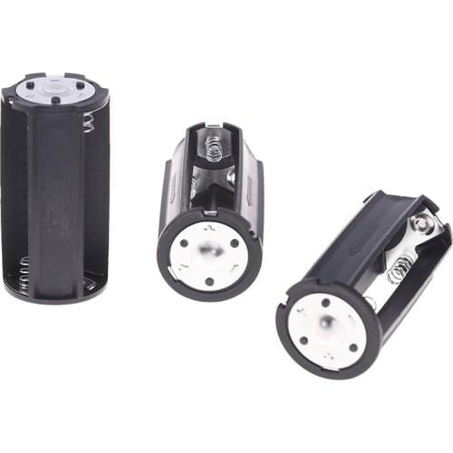 High Quality 3x AA to D Size Battery Adapter Converter Holder Case Box 1/3Pcs