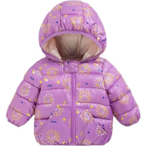 Winter Warm Jacket for Baby Girl and Boy Cotton High Quality Dinosaur Thick Hooded Sweatshirt Girls Outwear Kids Birthday Gift