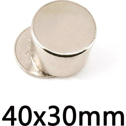 1/2/3pcs Big Magnet Major Diameter Bulk Round Magnets 40*30mm Neodymium Disc Magnet circular40x30mm