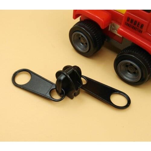 10# Fix Kits Zipper 5Pcs Double Pull Metal Slider Zipper Head For DIY Nylon Zipper Bag Luggage Tents Clothes Accessories