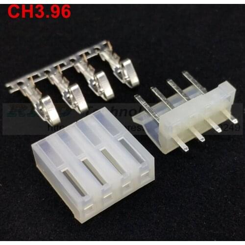 20set/lot CH3.96 2139 CH3.96-4P connector 3.96 mm 4pin 20pcs Male header + 20pcs Female housing + 80pcs metal terminal