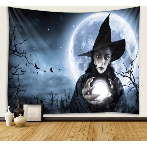 Halloween 3D Printing Tapestrying funny Rectangular Home Decor Wall Hanging Halloween Party wall hanging style-3