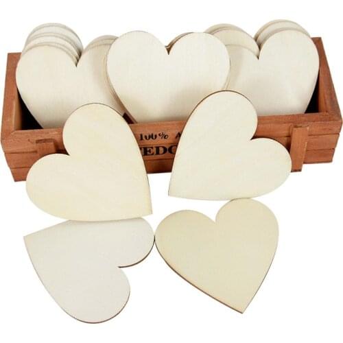 5pcs 8/10/12/15cm Love Wood Chips Wooden Diy Crafts Wedding Decoration Sign Label Gift Children Handmade Toys