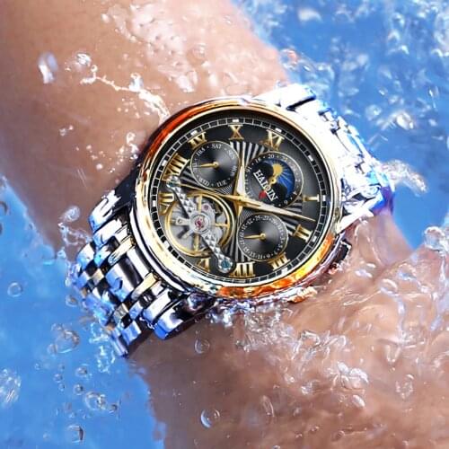 HAIQIN Orologio da uomo automatic Mens watches men Luxury Sport men watch mechanical wristwatch male waterproof Tourbillon 2020