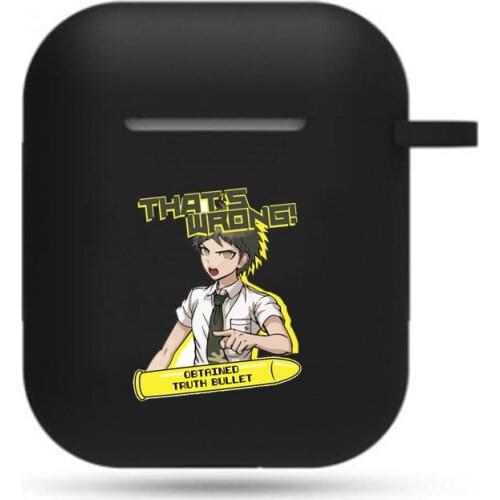 Japan anime Danganronpa Earphone case boy girls Airpods Earphone Case Protective Headset Cover Bluetooth Headphone Case