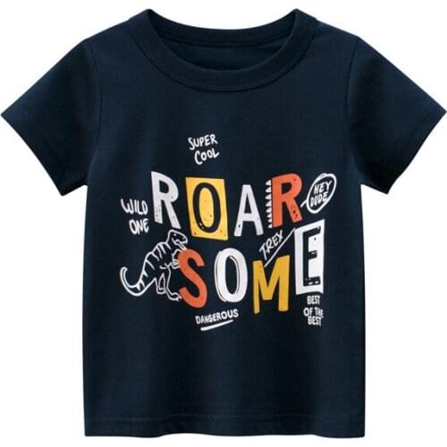 Children for Boys a Boy Girls Kids Kids Shirts Child Baby Toddler Cotton Letter Tee Tops Clothing Short
