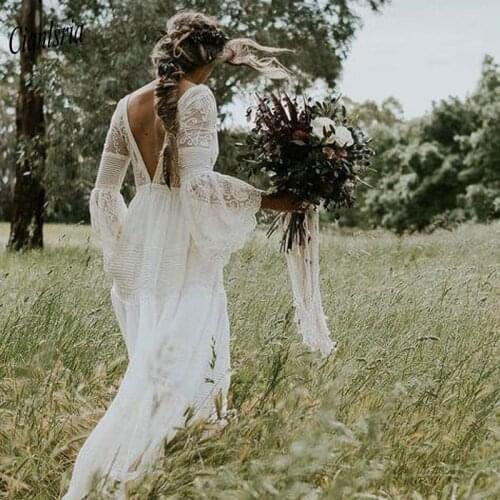 Hlieyitrxy V-neck Wedding Dresses