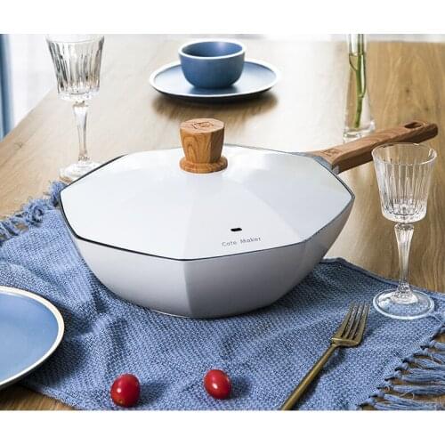 Medical stone titaniumFrying pan household Stir fry online celebrity Anise Gas burner Induction cooker special