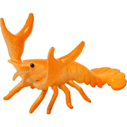 Creative Cute Lobster Model Pen Holder Weightlifting Lobster Bracket Storage Rack Pen Rack Gift Stationery Orange