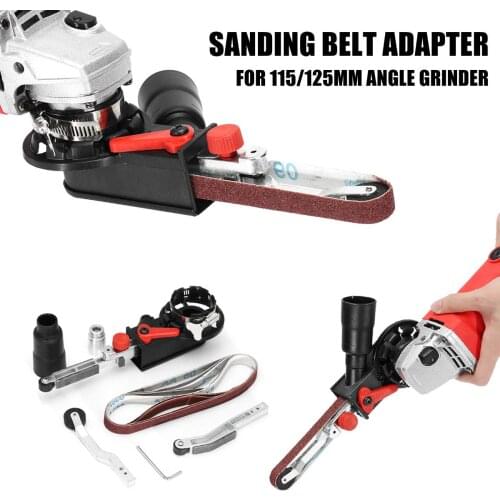 M10/M14 Sanding Belt Adapter Attachment Converting 100/115/125mm Electric Angle Grinder To Belt Sander WoodWorking