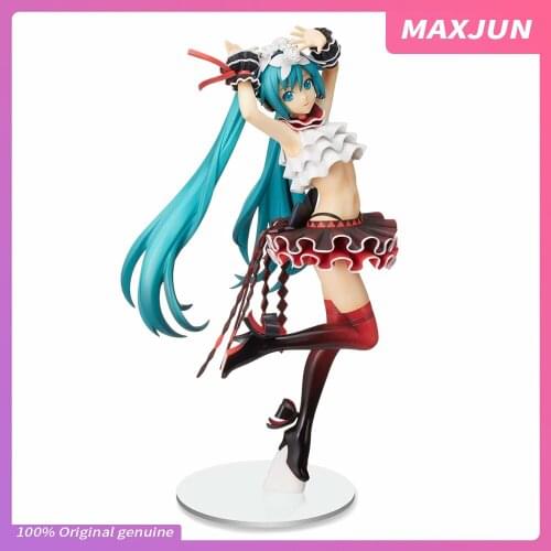 MAXJUN SEGA Anime VOCALOID Miku Figure PVC Action Figure Collection Model Doll Toy miku figure Sexy uniform Ornament Collection