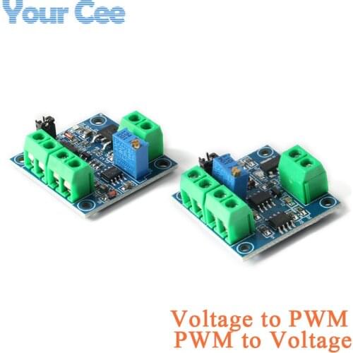 Voltage to PWM PWM to Voltage Converter Module 0-5V 0-10V 0%-100% Digital to Analog Signal Adjustable Converter Power Module