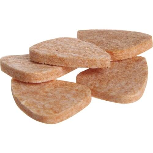 New 5pcs Soft Hard Ukulele Wool Felt Picks ACCS 3MM Mandolin Guitar Plectrums
