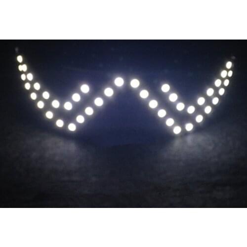 New Design Led Illuminate Masquerade Mask Luminous Flash Lighting Party Christmas Halloween LED Glasses Event Party Supplies