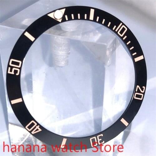 Bligers new high quality 38mm pearl rotating watch bezel pink is suitable for self-winding 40mm mens watch