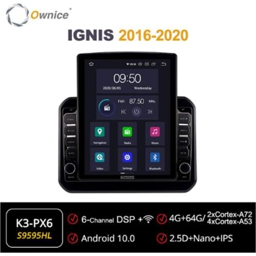 Ownice Android 10.0 Octa 8 Core Car Radio forSuzuki IGNIS 2016 2017 2018 2019 2020 GPS Multimedia Stereo PlayerTesla Style
