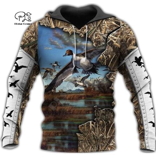 PLstar Cosmos Duck Hunting Animal Hunter Camo Tattoo Dog Tracksuit Pullover Streetwear 3DPrint Men/Women Autumn Funny Hoodies 14