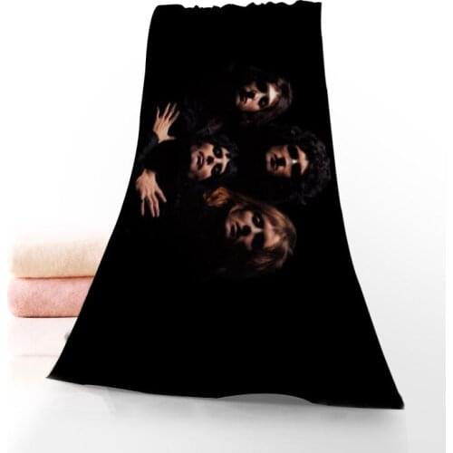 Custom Queen Band Towel Printed Cotton Face/Bath Towels Microfiber Fabric For Kids Men Women Shower Towels 70X140cm