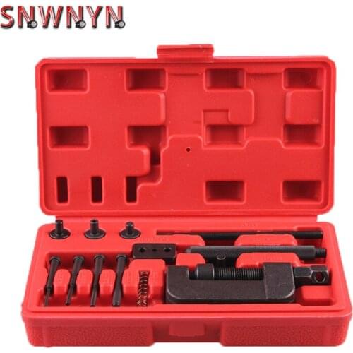 Motorcycle Bike Chain Breaker Splitter Riveting Tool Set Repair Tools Launches Chain Pin Press Handle Motorbike Chain Riveter