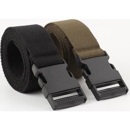 New mens belt New Fashion Unisex Waist Belt canvas 135cm automatic smoothing buckle belt nylon casual long Belts Waistband