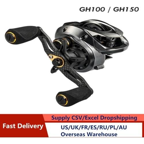 Fishband Baitcasting Reel GH100 GH150 7.2:1 Carp Bait Cast Casting Fishing Reel For trout perch tilapia Bass Fishing Tackle