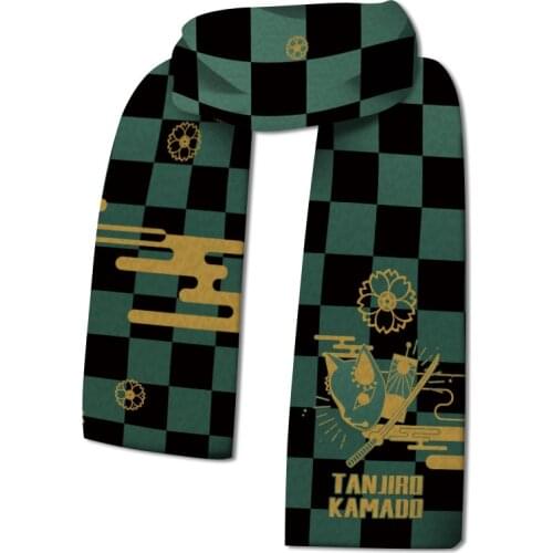 Anime Demon Slayer Scarf Kimetsu No Yaiba Tanjiro Kamado Nezuko Giyuu Cosplay