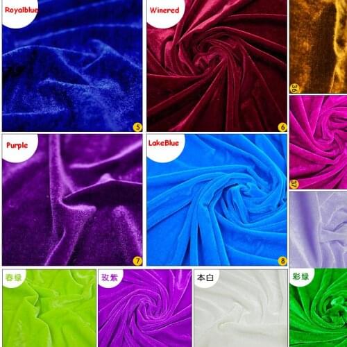 Gold Velvet Fabric table cloth fabric Conference curtain decoration 160cm wide/250G/Meter