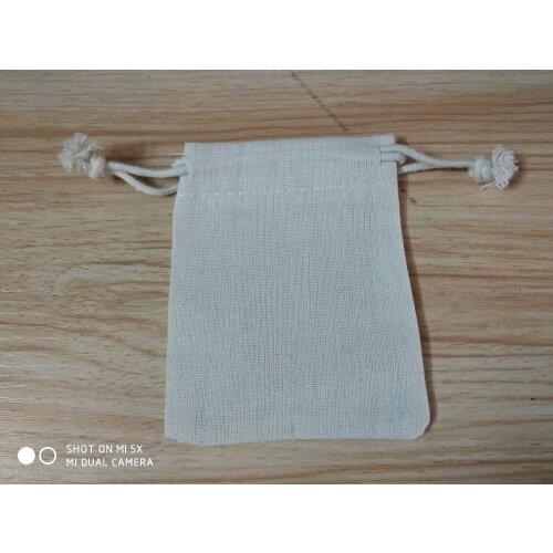 100pcs High quality cotton drawstring jewelry bags custom 5*7 inch gift bags for gift jewelry packaging,ePacket shipping include