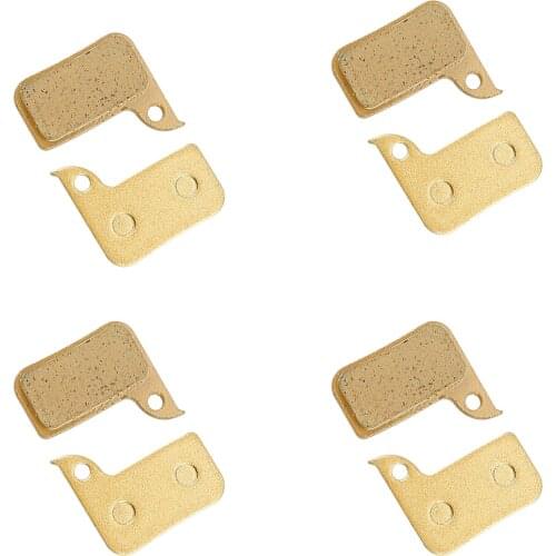 4 Pair Full-metallic Disc Brake Pads for SRAM RED ROAD Laminate Brake Lining Shoe Mountain Bicycle Cycling Riding Accessories