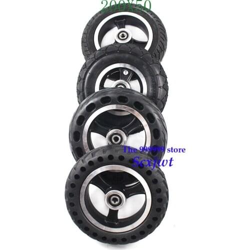 4 types of 200x50 8inch solid TyreWith Wheel Hub Mobility Scooter wheelchair hub Fits Gas Scooter Electric Scooter Vehicle