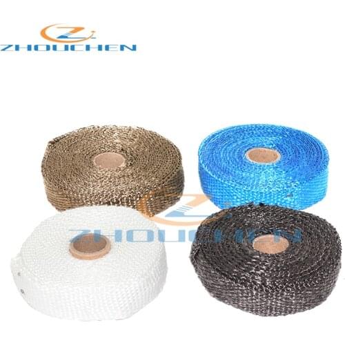 5M Motorcycle Exhaust Wrap Pipe Header Heat for Turbo Mainfold Thermal Tape Stainless Steel Ties