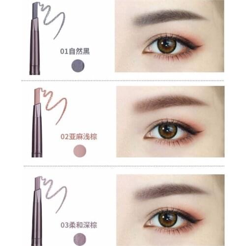 6 Colors Brand Eyes Make Up Double Head Eye Brow Enhancer Tattoo Paint Eyebrow Tint Waterproof Black Brown Makeup Eyebrow Pencil