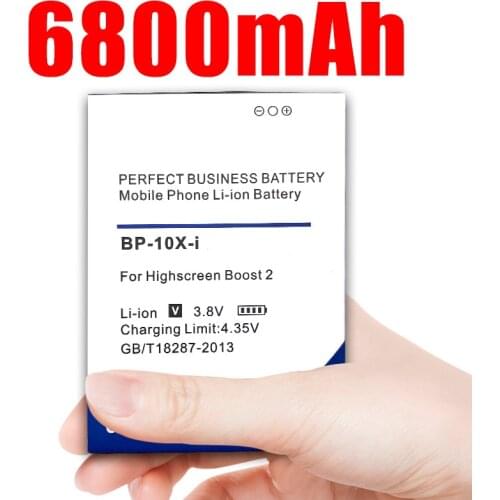 BP-10X-i Battery for Highscreen Boost 2 II SE Innos D10 D10C D10F D10CF 6800mAh