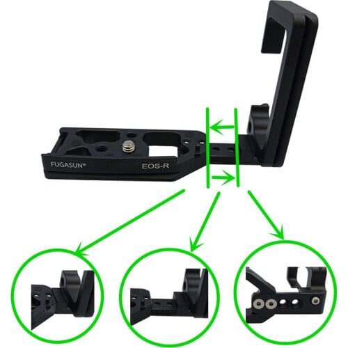 Vertical Shoot Hand Grip QR Quick Release L Plate Camera Bracket Holder for EOS R