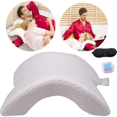 U-Shaped Curved Orthopedic Pillow for Sleep Memeory Foam Hand Pillow Hollow Orthopedic Products Neck Pillow Travel Side Sleepers