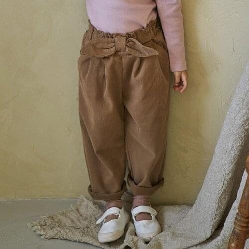 Korean Children Pants For Girls 2021 Baby Clothing Spring And Autumn Girls Clothes 1-5 Years Old Toddler Pants For Kids Trousers