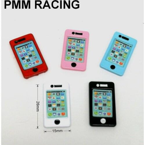 Simulation decoration Metal alloy Mini Cell phone DIY telephone For 1/10 RC Crawler Car Traxxas TRX4 D90 D110 AXIAL SCX10 TRX6