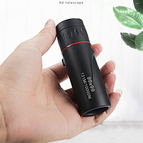 High Definition Monocular Telescope 99X99 Waterproof Mini Portable Fixed Zoom 10X Scope For Travel Hunting