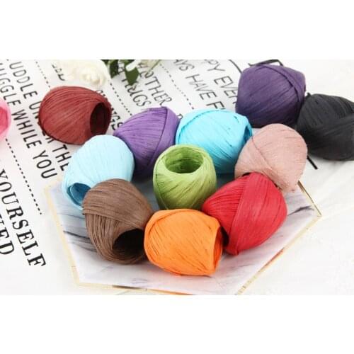 Mylb 10balls Cake Cookie Raffia Ribbon Paper Rope Palm Packaging Rope Decorations Baking Box Packing Party Candy Gifts