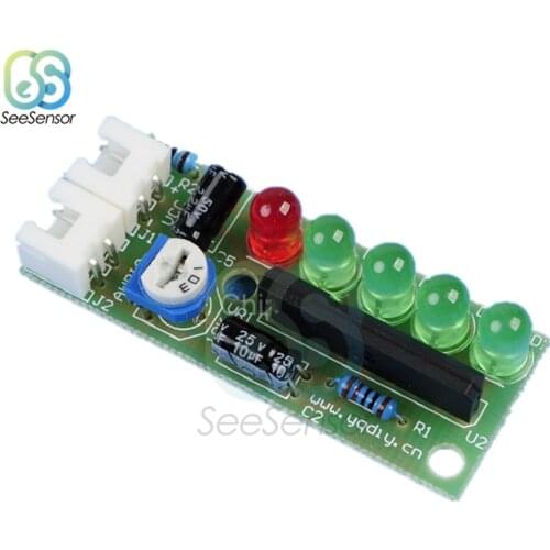 1 Set KA2284 Audio Level Indicator Suite Trousse Electronic Parts 5mm RED Green LED Level Indicating 3.5-12V Electronic DIY Kit