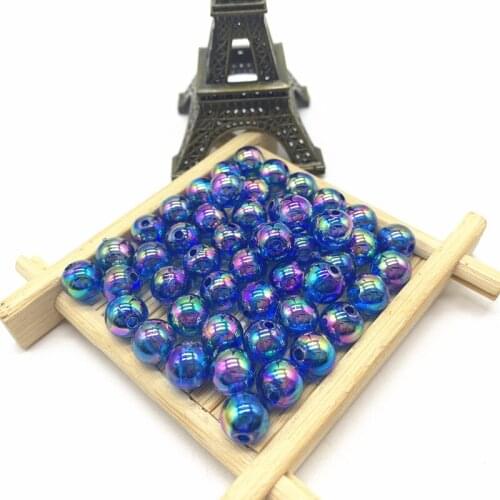 New 8mm 50pcs AB Round Spacer Loose Beads DIY Jewelry Making Necklace Bracelet Earring Accessories#05