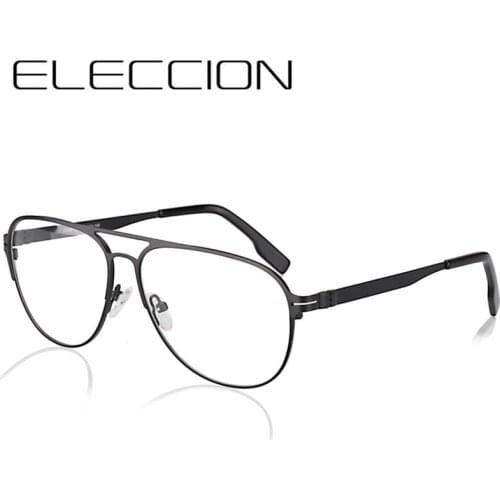 ELECCION Aviation Glasses Frame for Men Myopia Eyeglasses Women 2020 New Vintage Round Optical Frames Prescription Spectacle