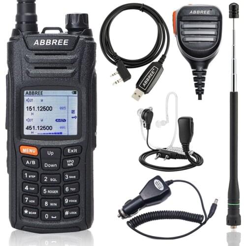 Abbree AR-F6 Ham Walkie Talkie Radio125-560MHz All Bands long range Dual Display Dual Standby VOX DTMF SOS LCD Color Display