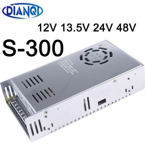 DIANQI S-300w 5V 7.5V 12V 13.5V 24V 27V 48V Switching power supply ac dc transformer converter single output S-300-48 S-300-15V