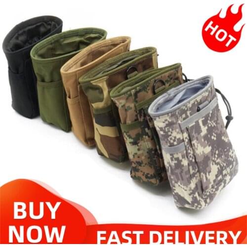Tactical Dump Drop Pouch Magazine Pouch Military Hunting Airsoft Gun Accessories Sundries Pouch Protable Molle Recovery Ammo Bag