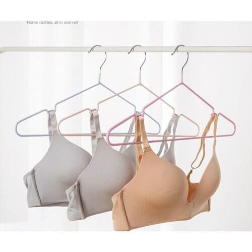 10 Pcs Hanger Adult Clips Non-slip Non-marking Household Clothes Storage Dormitory For Students With Hook Firm Durable 42*21cm