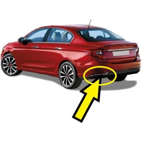 Rear Reflector Chrome Trim For Egea Tipo 2015 2019 Stainless Steel Frame Cover Auto Tuning Modify Accessories Chromium Styling